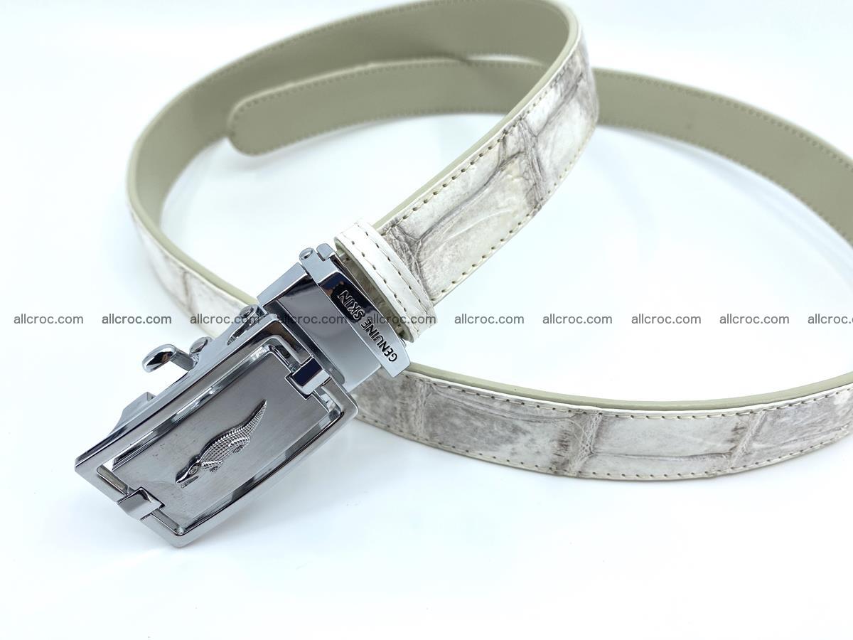 Handcrafted crocodile skin belt for women 850 Foto 3