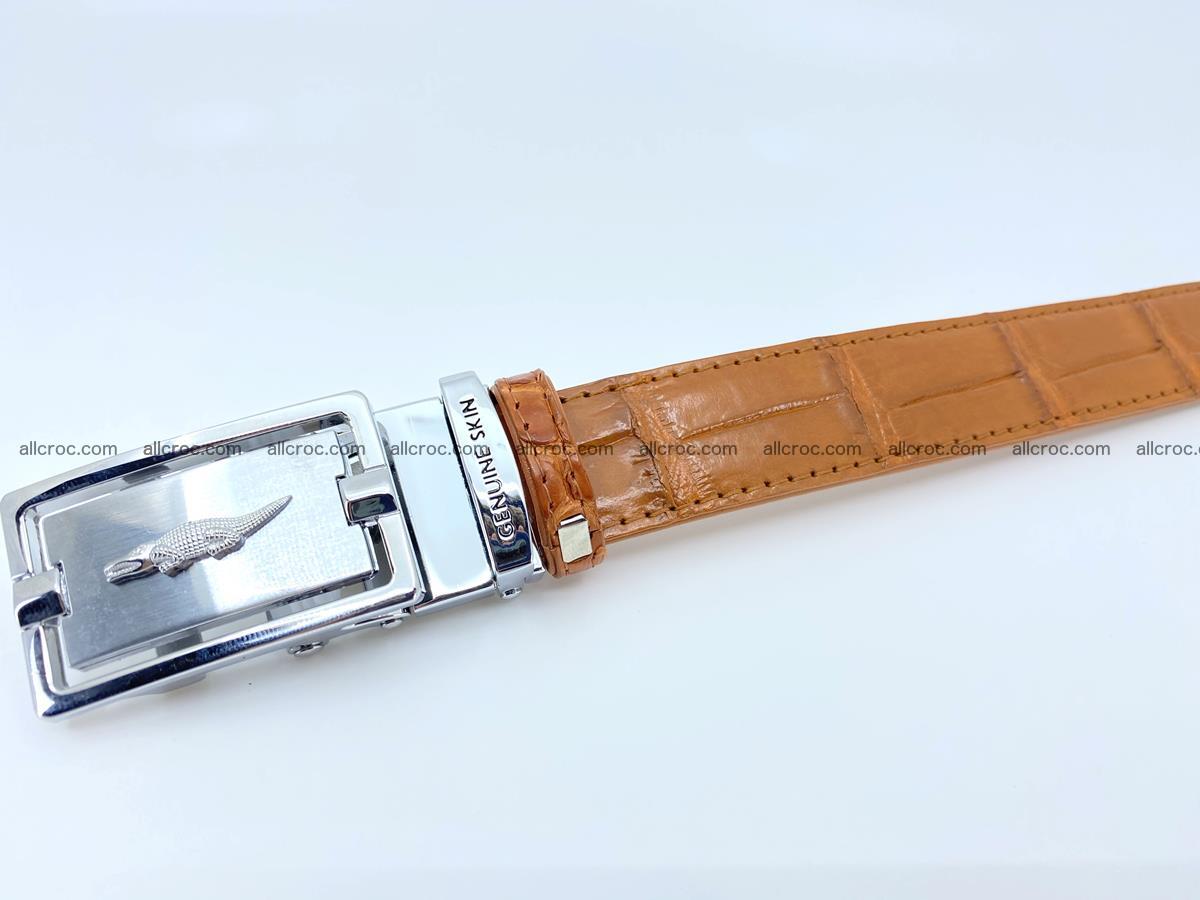 Handcrafted crocodile skin belt for women 844 Foto 3