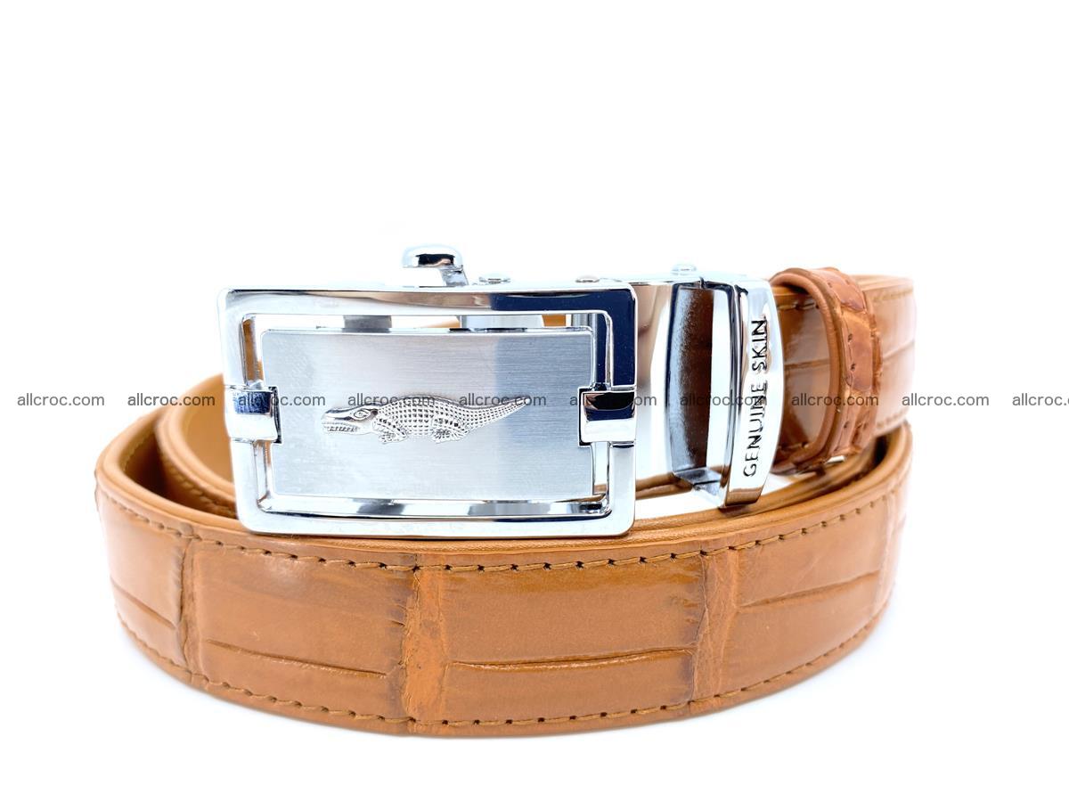 Handcrafted crocodile skin belt for women 844 Foto 0