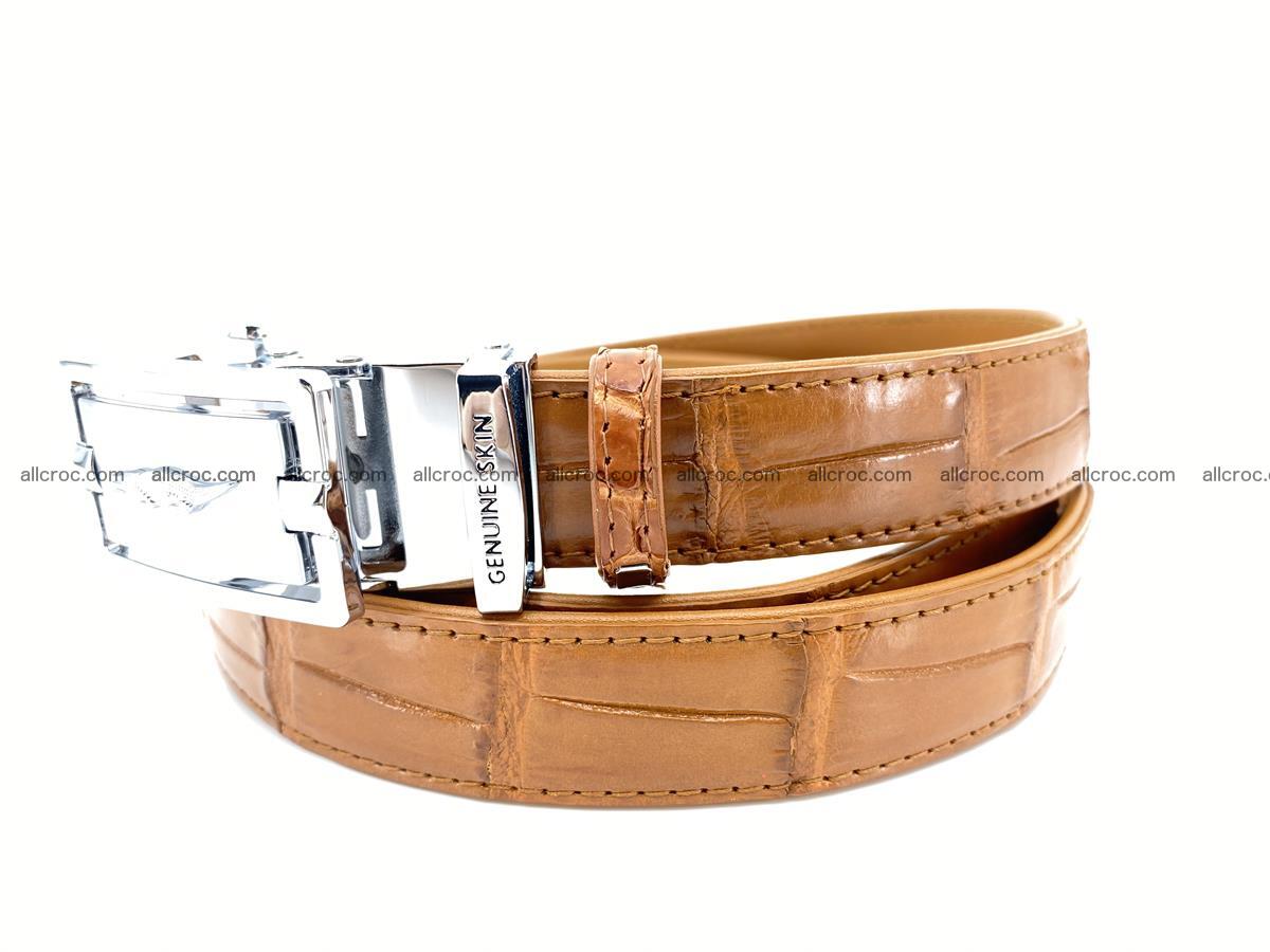 Handcrafted crocodile skin belt for women 844 Foto 1
