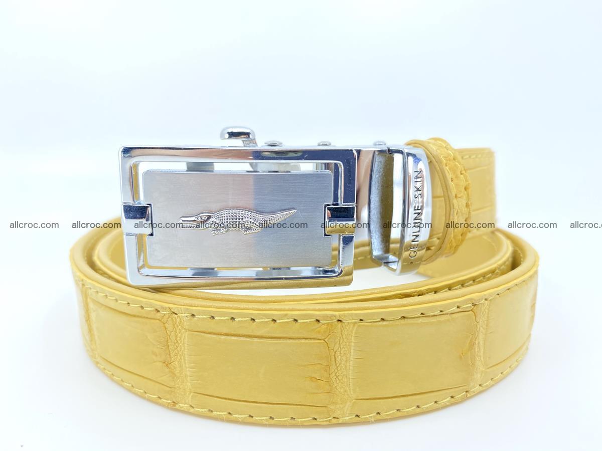 Handcrafted crocodile skin belt for women 857 Foto 12