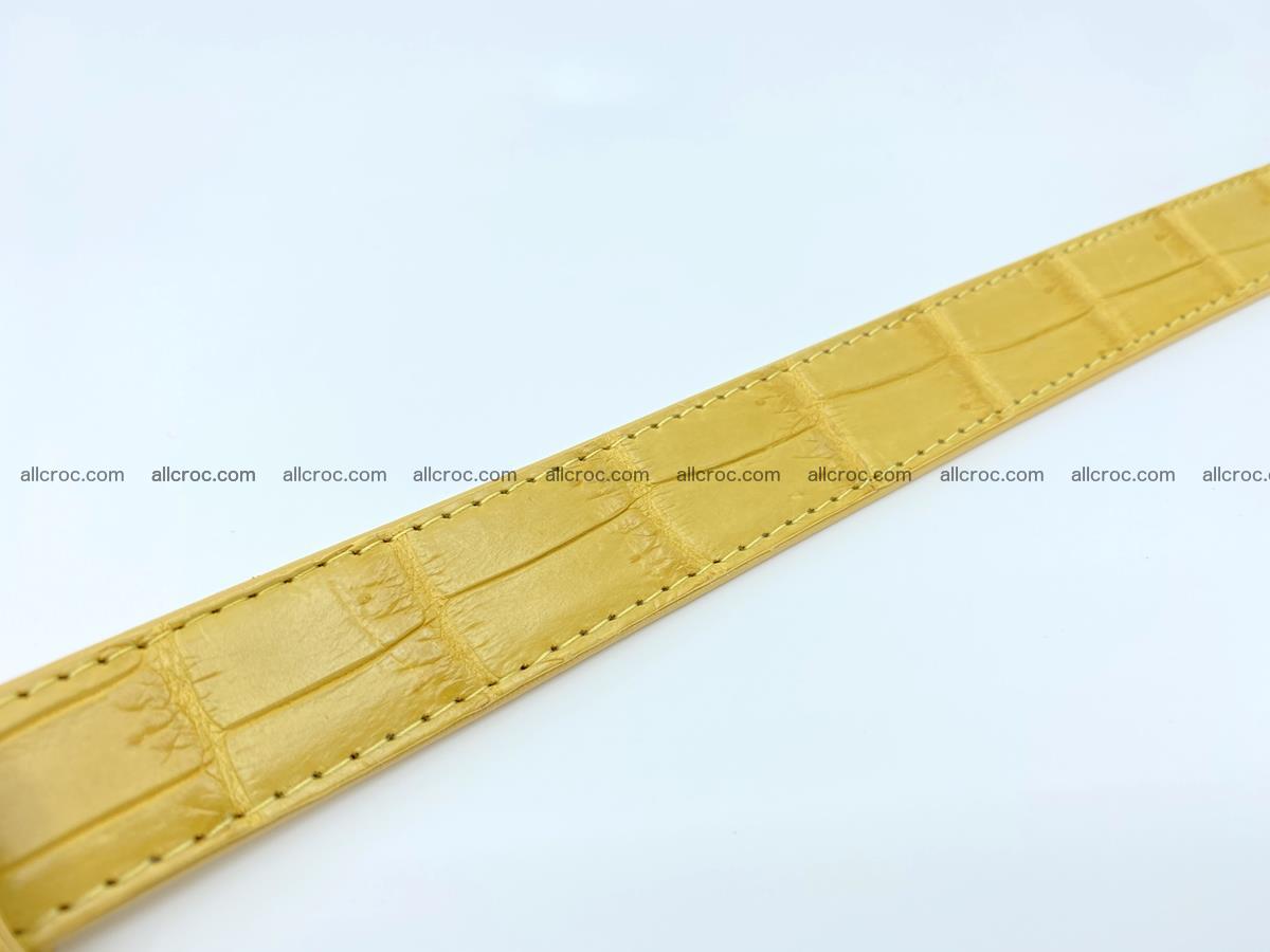 Handcrafted crocodile skin belt for women 857 Foto 8