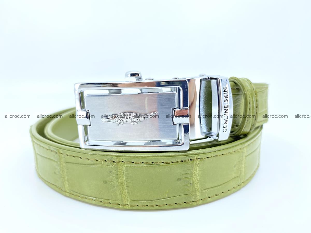 Handcrafted crocodile skin belt for women 847 Foto 0