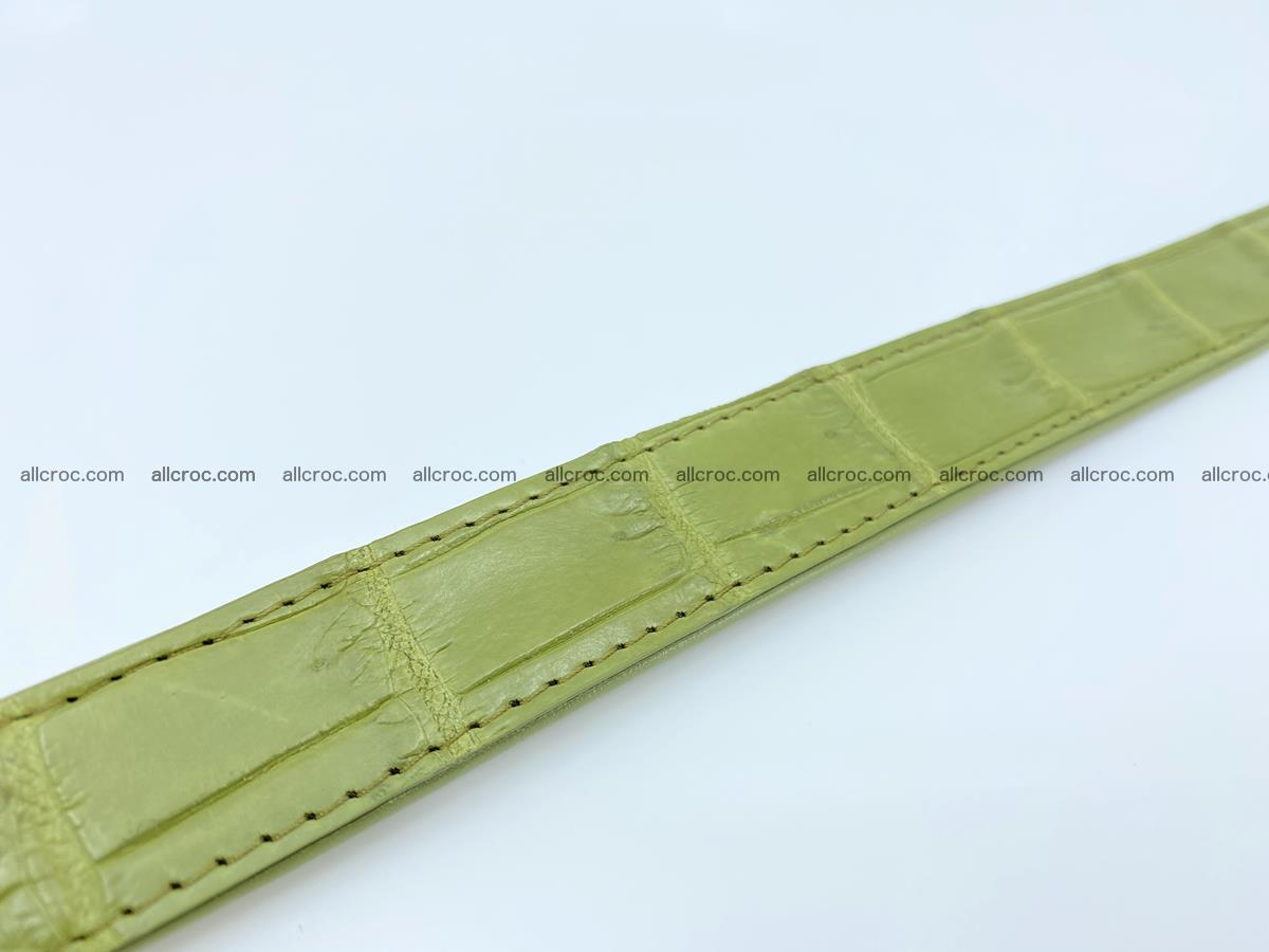Handcrafted crocodile skin belt for women 847 Foto 4