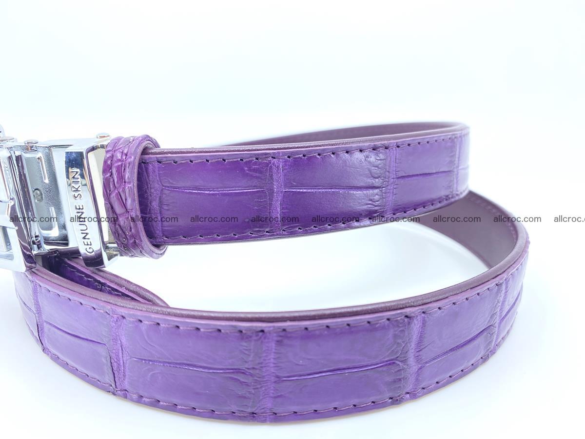 Handcrafted crocodile skin belt for women 854 Foto 1