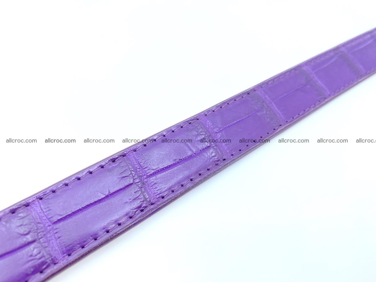 Handcrafted crocodile skin belt for women 854 Foto 4
