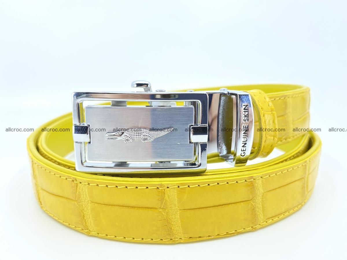 Handcrafted crocodile skin belt for women 858 Foto 0