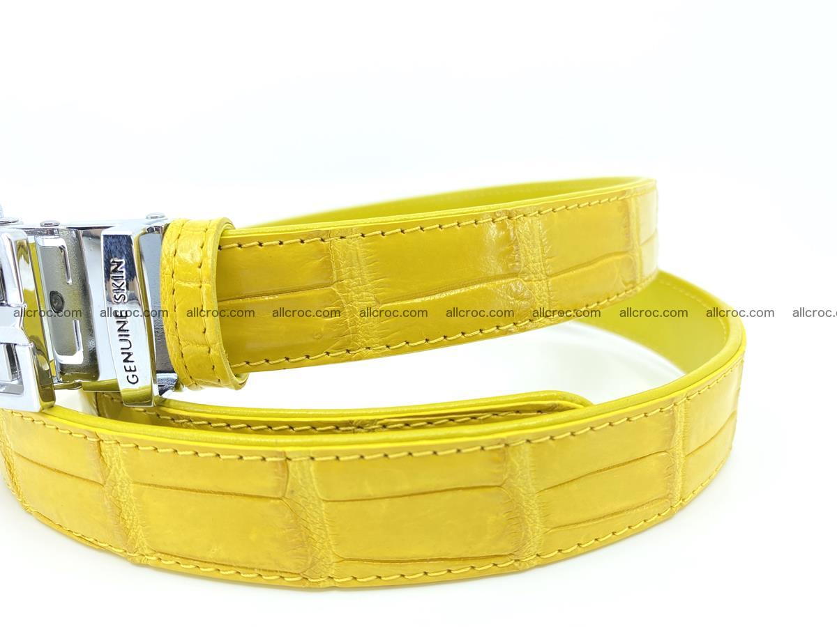 Handcrafted crocodile skin belt for women 858 Foto 1