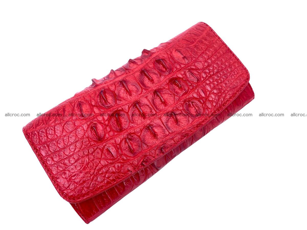 Handcrafted women’s crocodile skin wallet 1765 Foto 0