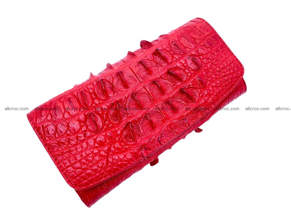 Handcrafted women’s crocodile skin wallet 1766 Foto 0