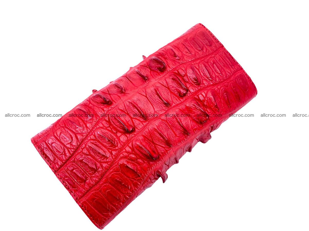Handcrafted women’s crocodile skin wallet 1766 Foto 1