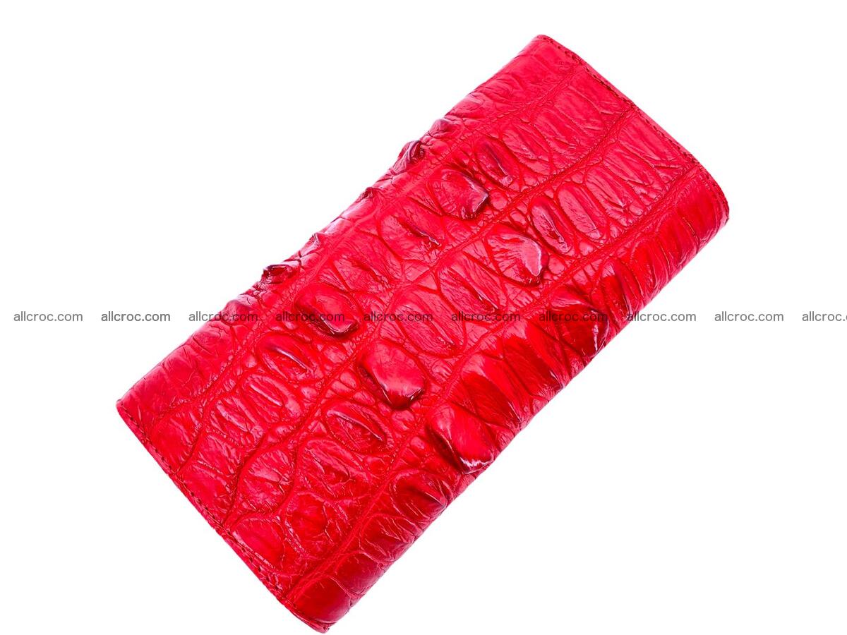 Handcrafted women’s crocodile skin wallet 1768 Foto 1