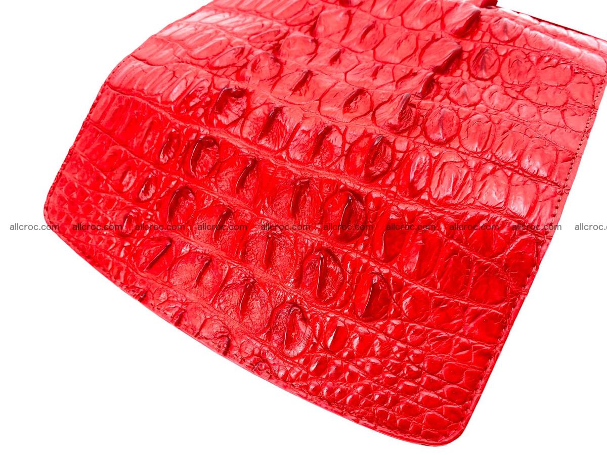Handcrafted women’s crocodile skin wallet 1768 Foto 4