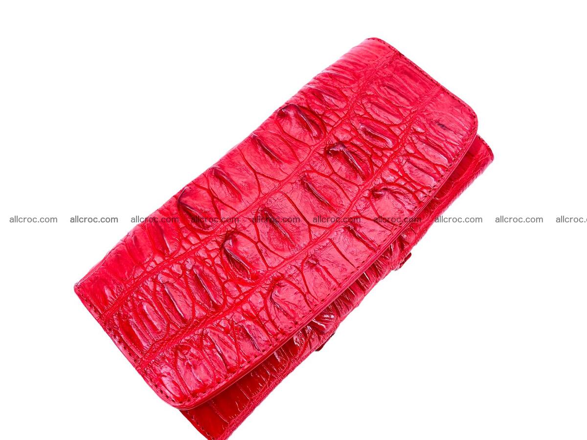 Handcrafted women’s crocodile skin wallet 1769 Foto 0