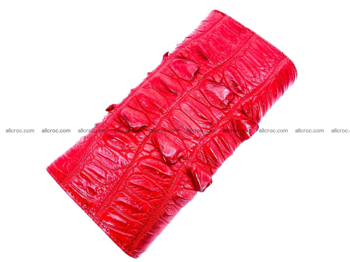 Handcrafted women’s crocodile skin wallet 1769 Foto 1