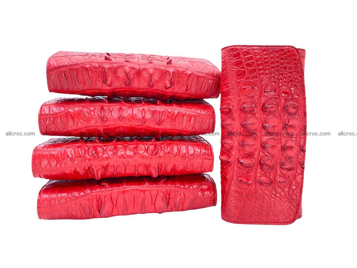 Handcrafted women’s crocodile skin wallet 1768 Foto 6