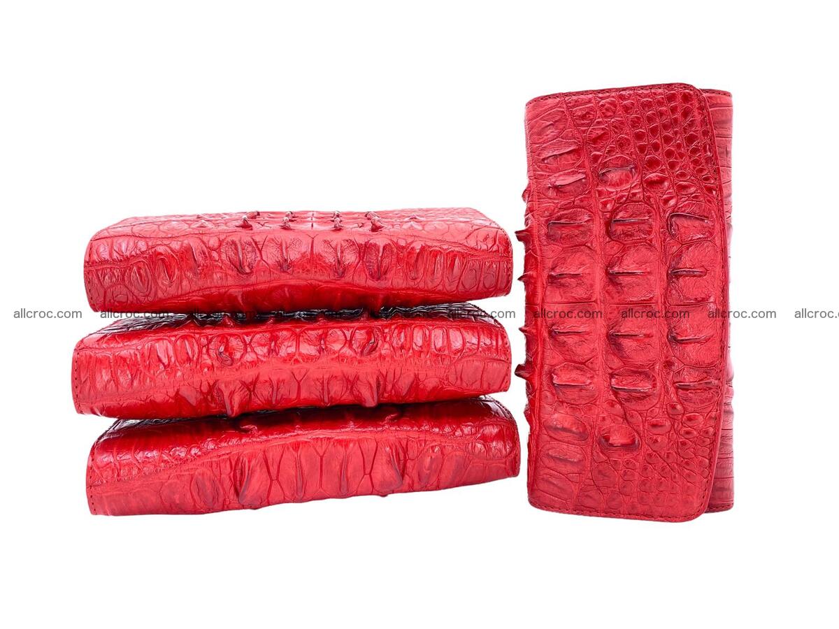 Handcrafted women’s crocodile skin wallet 1766 Foto 7