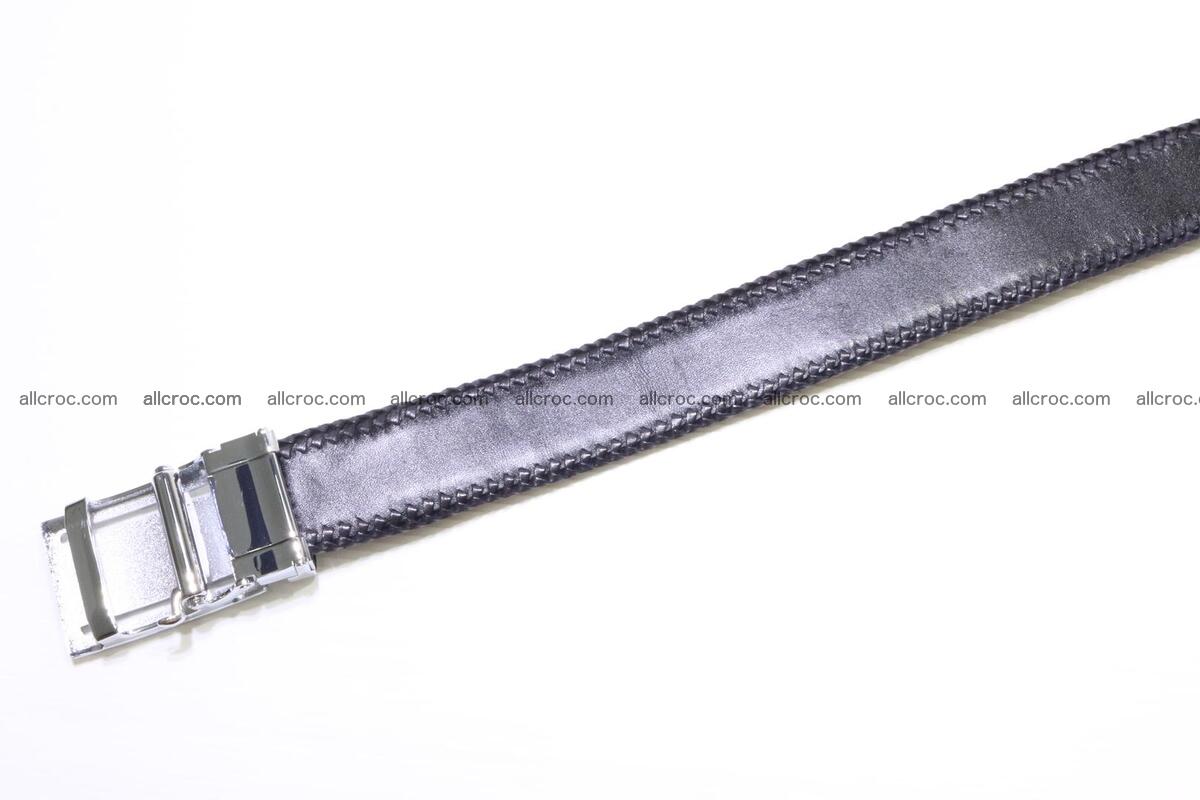 Handmade braided hornback genuine crocodile belt 012 Foto 3
