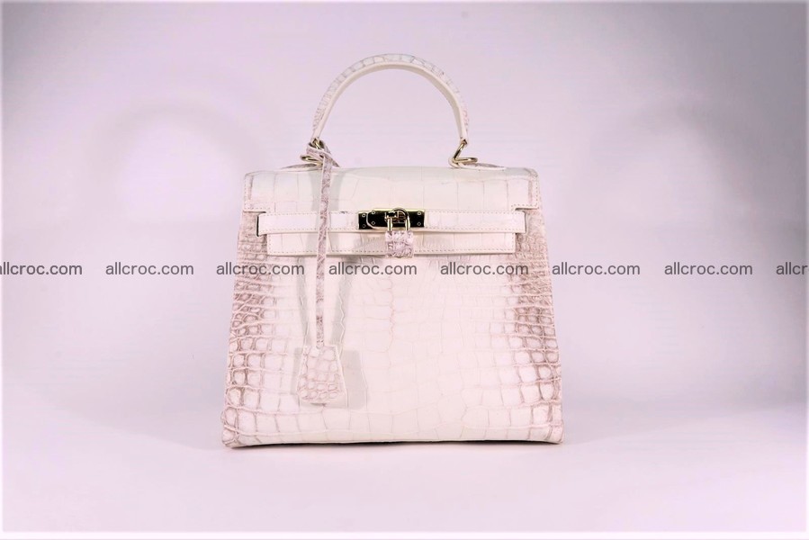 Crocodile skin handbag Kelly 1284