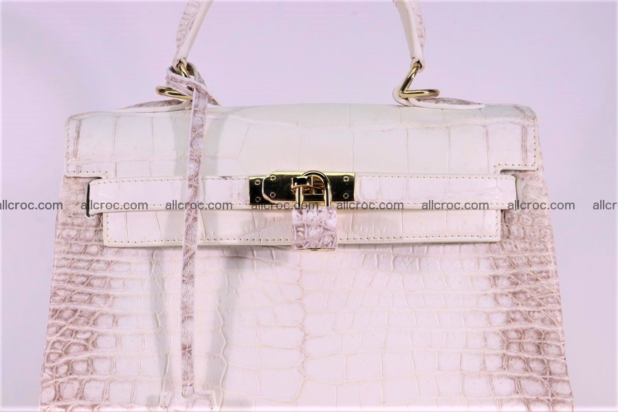 Crocodile skin handbag Kelly 1284