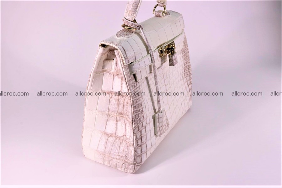 Crocodile skin handbag Kelly 1284