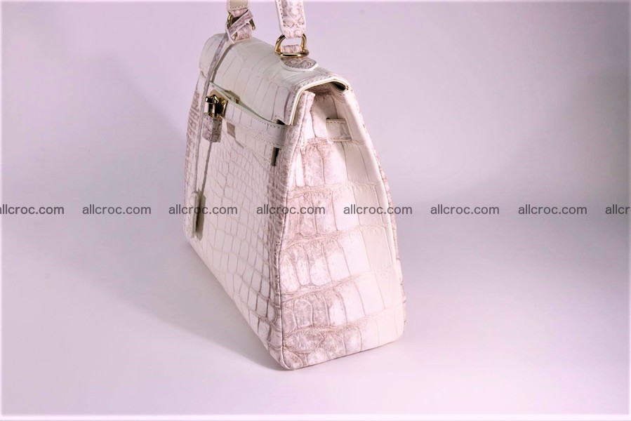 Crocodile skin handbag Kelly 1284