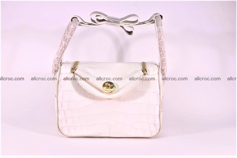 Crocodile skin handbag Kelly 1286