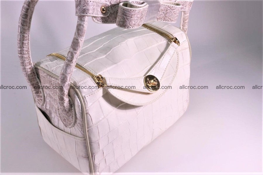 Crocodile skin handbag Kelly 1286