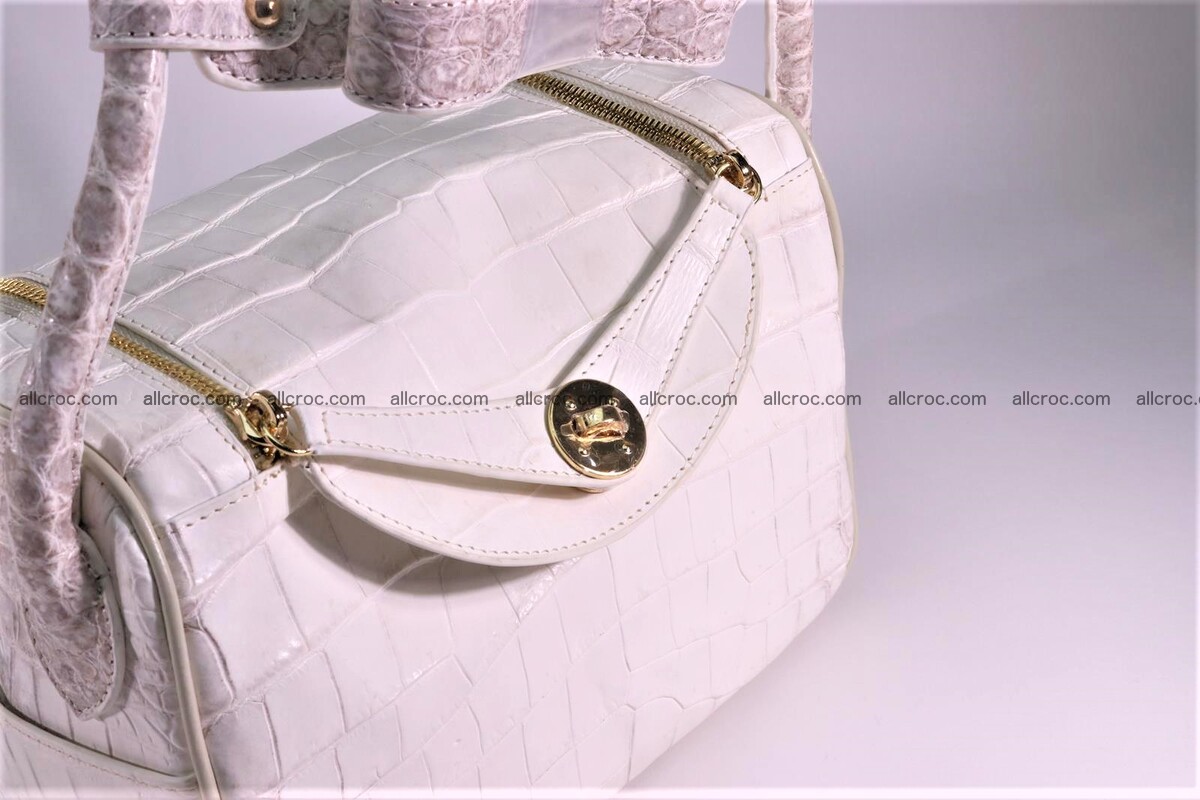 Crocodile skin handbag Lindy 1286 Foto 9