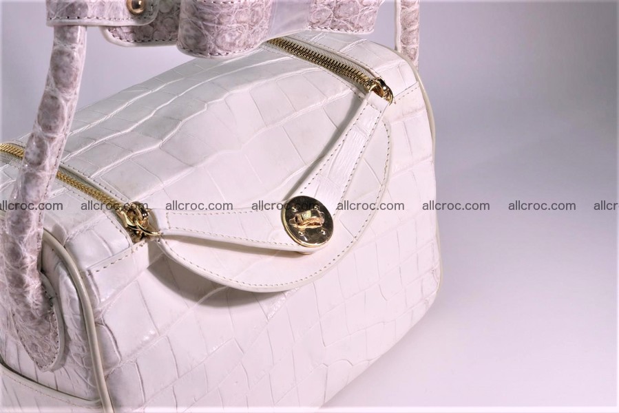 Crocodile skin handbag Kelly 1286