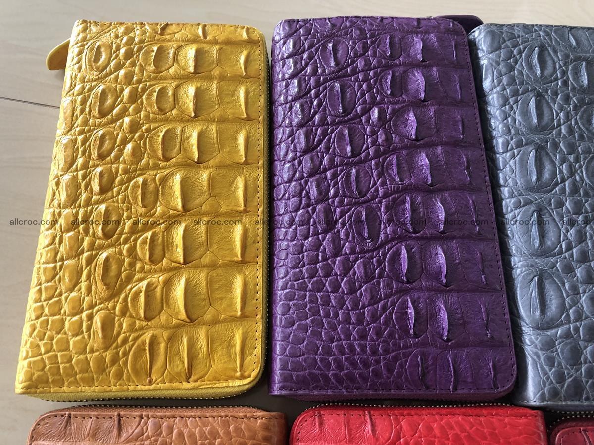 Hornback crocodile skin wallet with zip 465 Foto 1