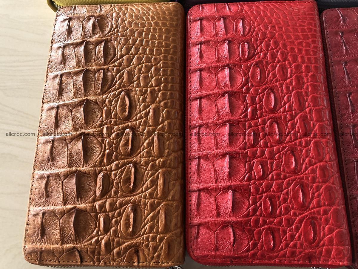 Hornback crocodile skin wallet with zip 465 Foto 3