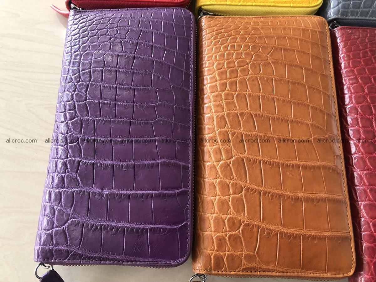 Hornback crocodile skin wallet with zip 465 Foto 10