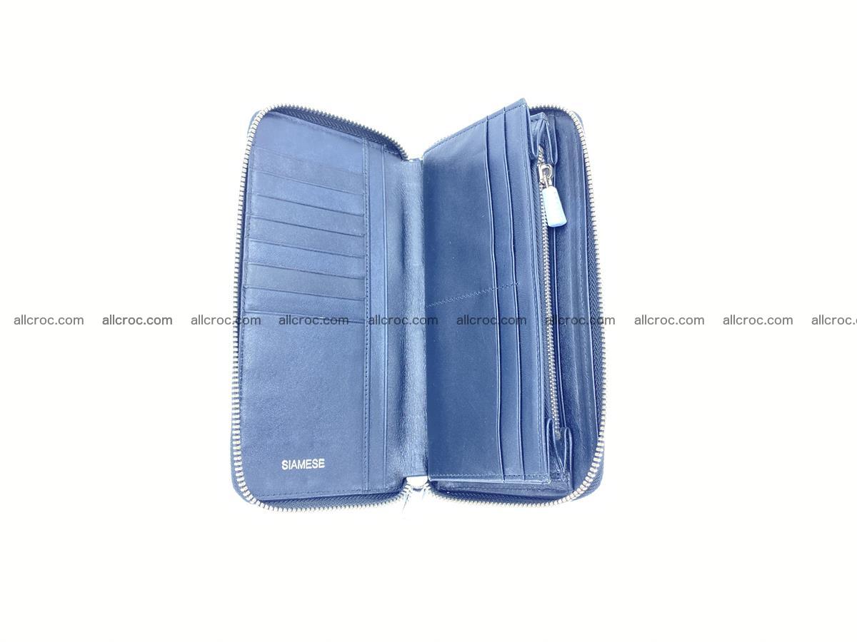 Crocodile skin long wallet with zip 885 Foto 8