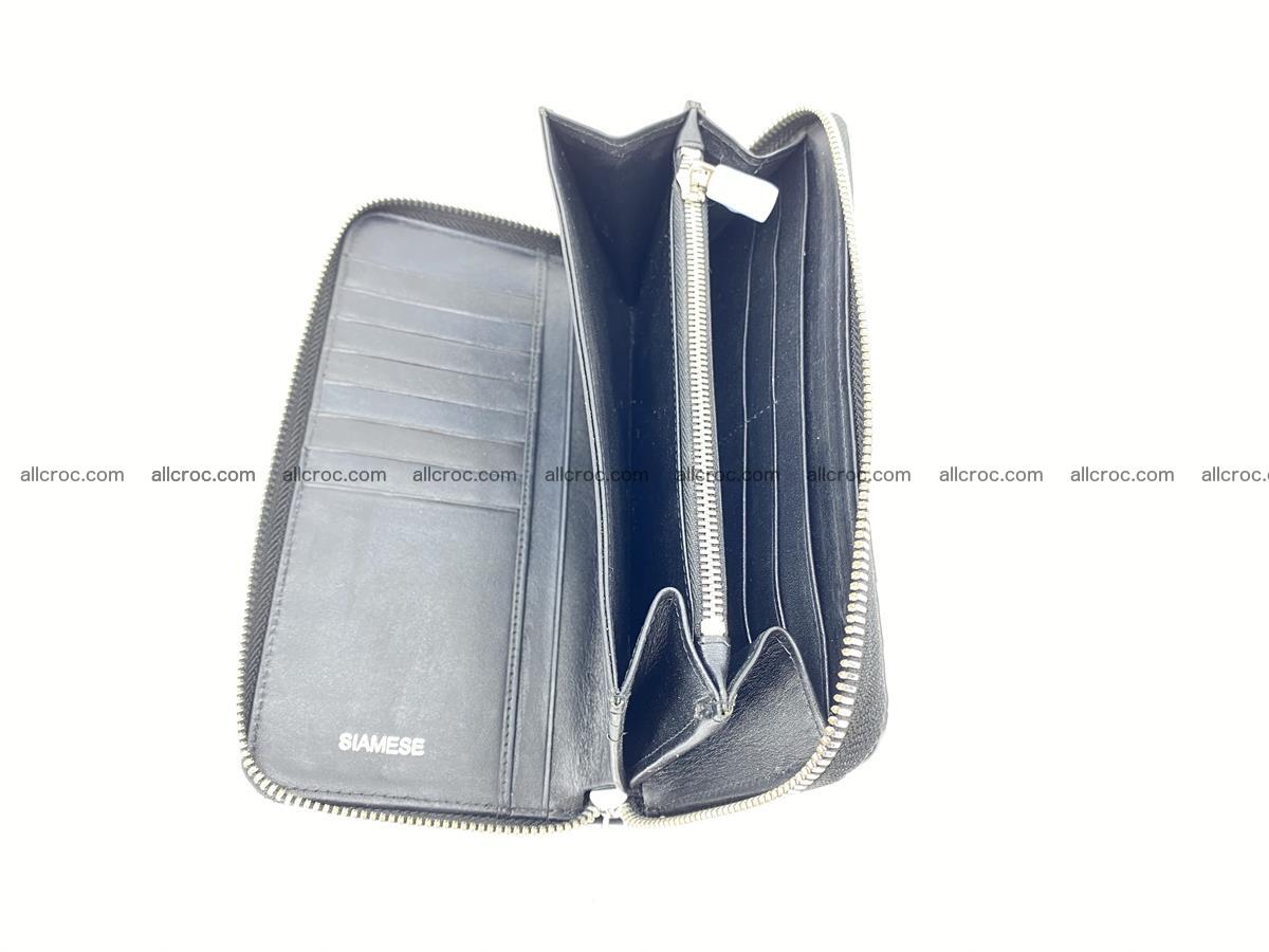 Crocodile skin long wallet with zip 885 Foto 9