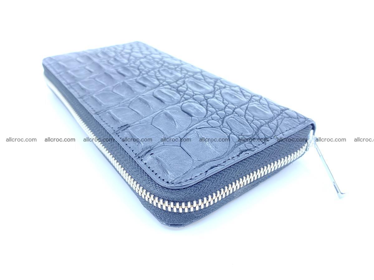 Crocodile skin long wallet with zip 885 Foto 2