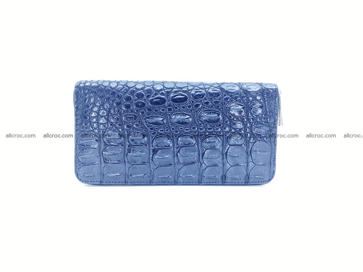 Crocodile skin long wallet with zip 885 Foto 4