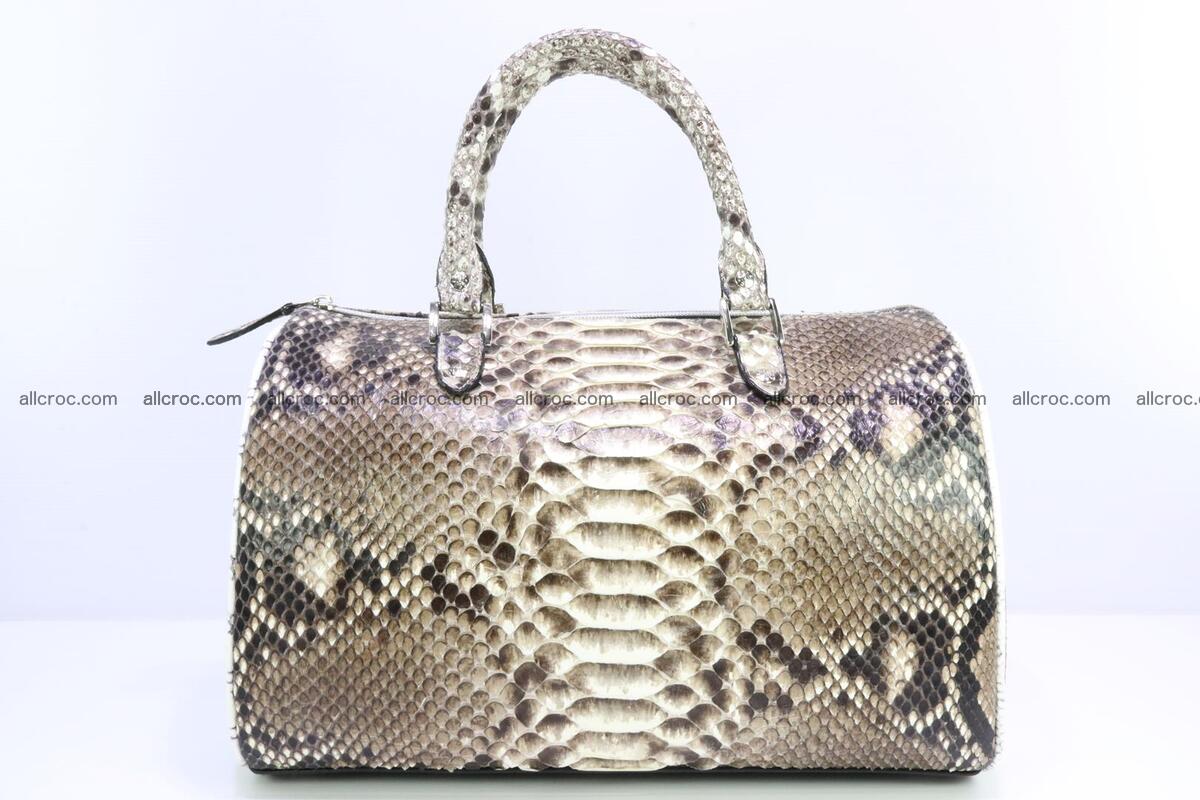 Ladies handbag, valise from genuine python skin 208 Foto 0