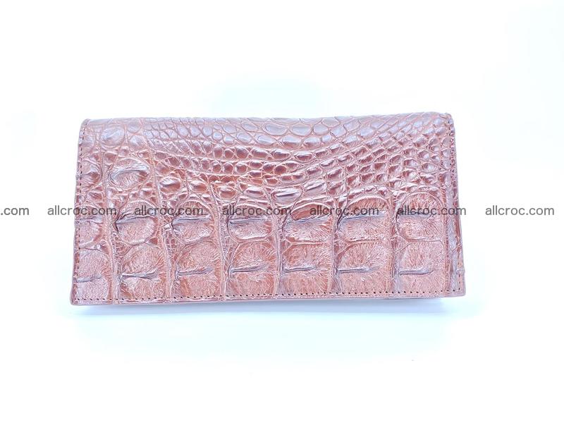 Long wallet bifold from Horn back of Siamese crocodile leather 490