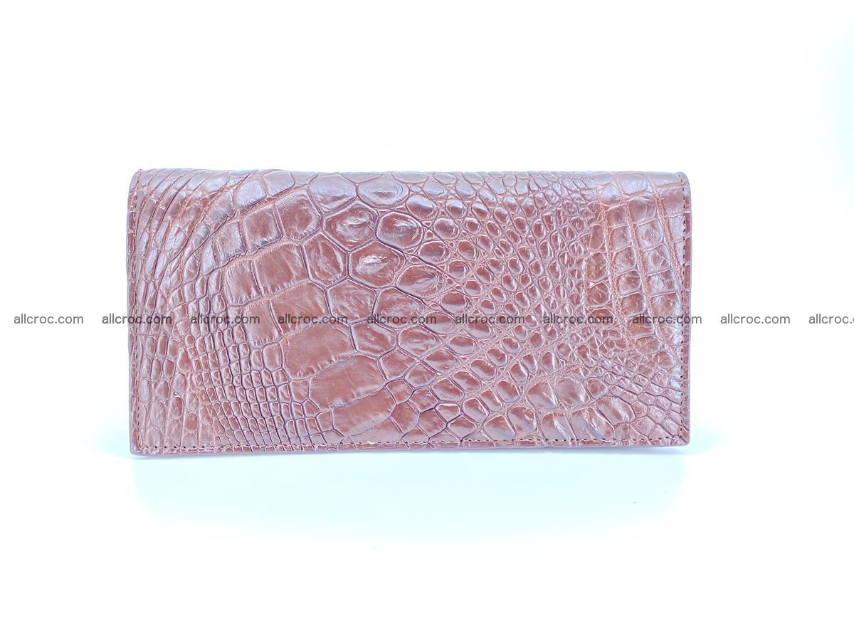 Crocodile skin long wallet 490 Foto 2