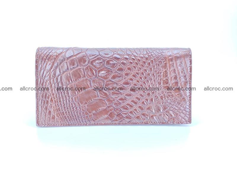 Long wallet bifold from Horn back of Siamese crocodile leather 490