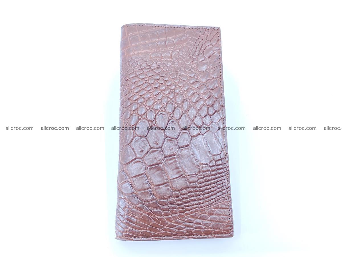 Crocodile skin long wallet 490 Foto 6