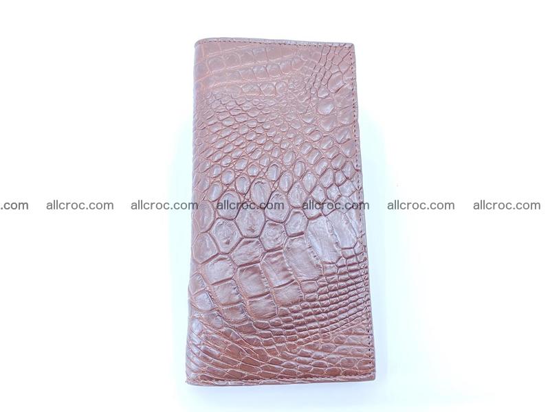 Long wallet bifold from Horn back of Siamese crocodile leather 490