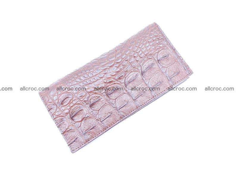 Long wallet bifold from Horn back of Siamese crocodile leather 490