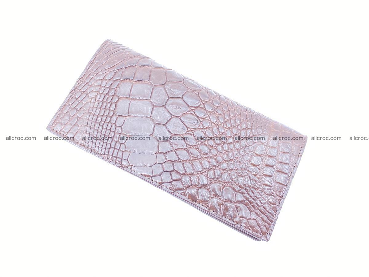 Crocodile skin long wallet 490 Foto 4