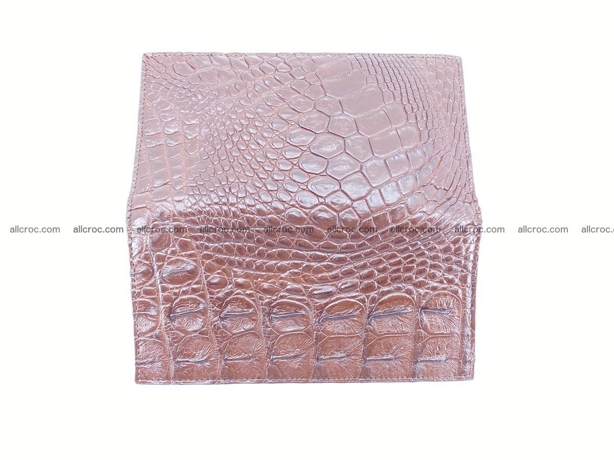 Crocodile skin long wallet 490 Foto 8