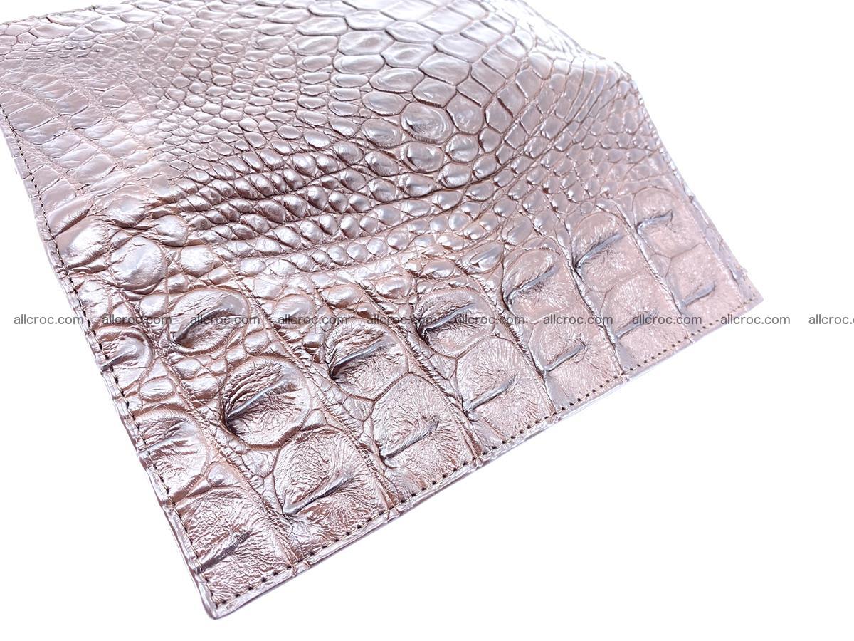Crocodile skin long wallet 490 Foto 9