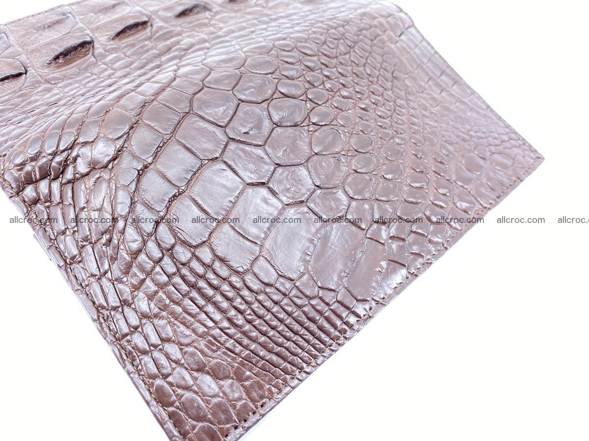 Crocodile skin long wallet 490 Foto 10