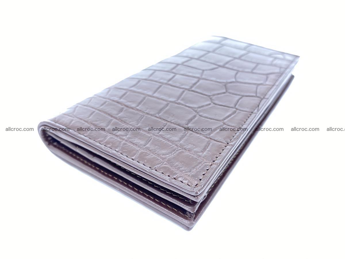 Long wallet bifold from Siamese crocodile skin 491 Foto 0