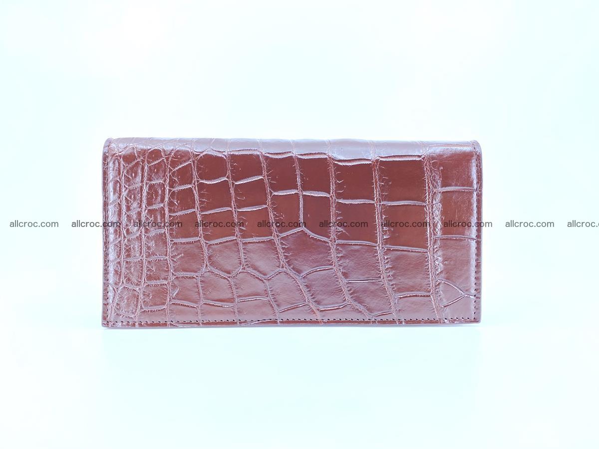 Long wallet bifold from Siamese crocodile skin 491 Foto 1